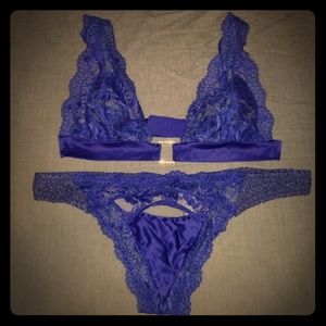 Sapphire Blue Bralette and Panty Set